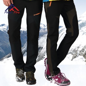 户外冲锋裤男女软壳防风防水加绒加厚保暖冬季滑雪登山裤子